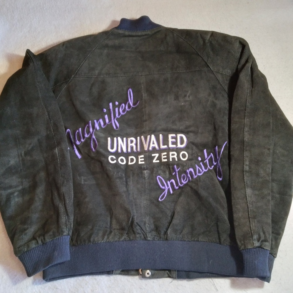 Vintage Code Zero Unrivaled Suede Leather Bomber … - image 6